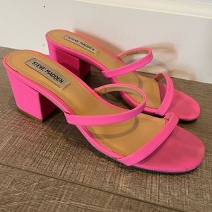 Pink Block Heels Steve Madden